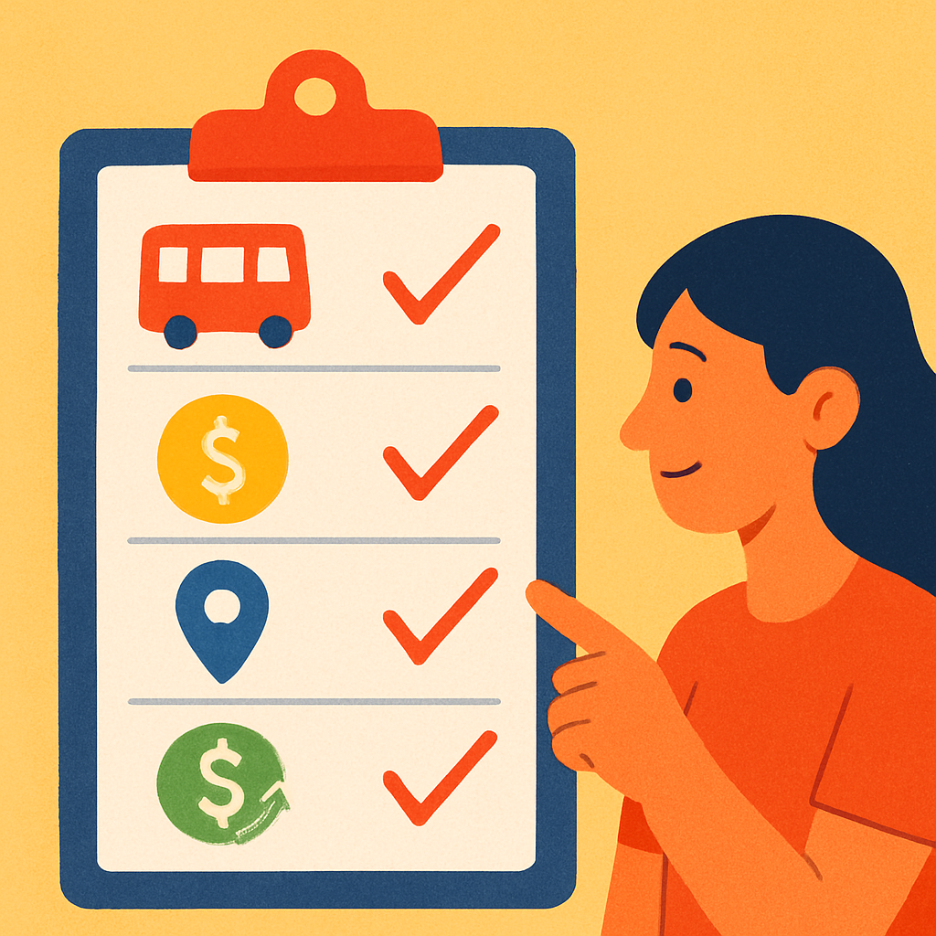 Comparação de custo total entre Buser e ônibus de rodoviária para estudante